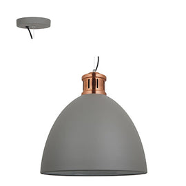 Radiant Pendant Steel 400mm Grey & Copper E27 1x40w in Electrical & Lighting,Lighting,Interior Lighting