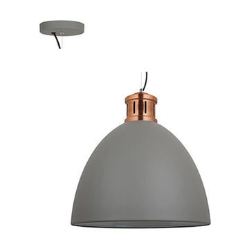 Radiant Pendant Steel 400mm Grey & Copper E27 1x40w - image 01