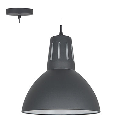 Radiant Pendant Steel 280mm Charcoal Grey E27 1x40w in Electrical & Lighting,Lighting,Interior Lighting