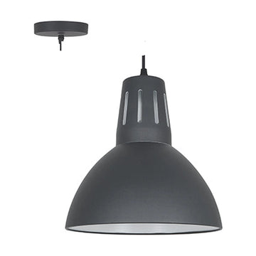 Radiant Pendant Steel 280mm Charcoal Grey E27 1x40w - image 01