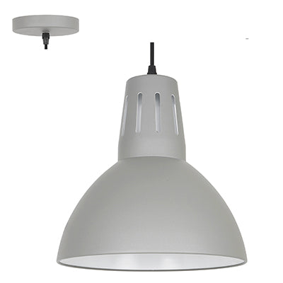 Radiant Pendant Steel 280mm Grey E27 1x40w in Electrical & Lighting,Lighting,Interior Lighting