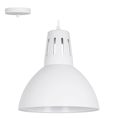 Radiant Pendant Steel 280mm White E27 1x40w in Electrical & Lighting,Lighting,Interior Lighting