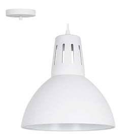 Radiant Pendant Steel 280mm White E27 1x40w in Electrical & Lighting,Lighting,Interior Lighting