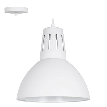 Radiant Pendant Steel 280mm White E27 1x40w in Electrical & Lighting,Lighting,Interior Lighting