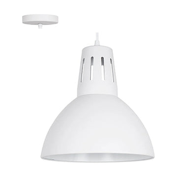 Radiant Pendant Steel 280mm White E27 1x40w - image 01