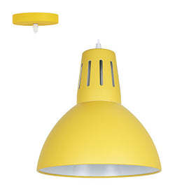 Radiant Pendant Steel 280mm Yellow E27 1x40w in Electrical & Lighting,Lighting,Interior Lighting