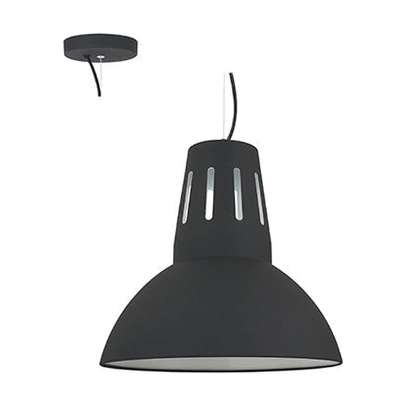 Radiant Pendant Steel 345mm Charcoal Grey E27 1x40w - image 01