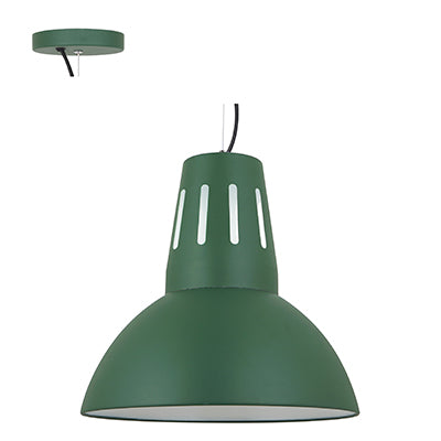 Radiant Pendant Steel 345mm Green E27 1x40w in Electrical & Lighting,Lighting,Interior Lighting