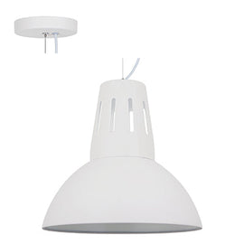 Radiant Pendant Steel 345mm White E27 1x40w in Electrical & Lighting,Lighting,Interior Lighting