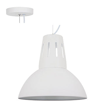 Radiant Pendant Steel 345mm White E27 1x40w in Electrical & Lighting,Lighting,Interior Lighting