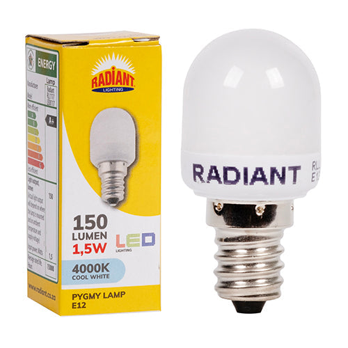 Radiant Pygmy 1.5W LED E12 4000K N in Electrical & Lighting,Lighting,Globes & Tubes