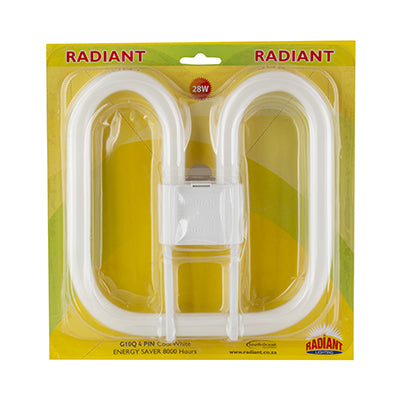 Radiant Fluorescent 2D G10q 4 Pin 28w 4000K in Electrical & Lighting,Lighting,Globes & Tubes