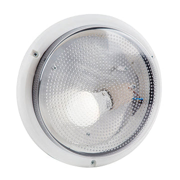 Radiant Bulkhead ABS Polypropylene Round White E27 1x15W in Electrical & Lighting_Interior Lighting