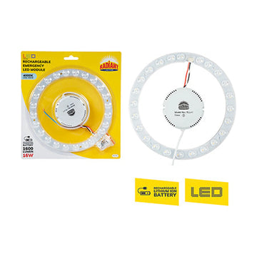 Radiant Rechargeable Emergency LED Module 205mm 16w 4000K - image 01