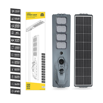 Radiant Solar Street Light with 4G Camera LED 62w = Traditional 400w - image 01
