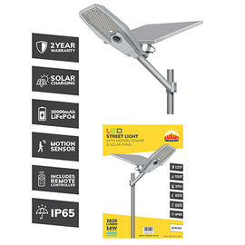 Radiant Solar Street Light Radar Sensor LED 14w = Traditional 300w