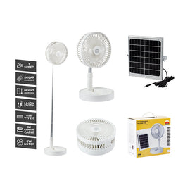 Radiant Rechargeable Portable Folding Fan with Solar Panel - image 01