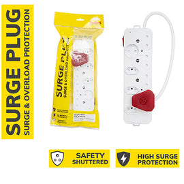 Radiant Surge Multi-Plug 8 Way with Surge & Overload Protection in Electrical & Lighting,Electrical Accessories,Multiplugs & Extension Cords