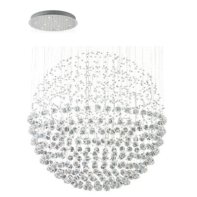 Radiant 9LT Ball Chandelier Crystal Chrome GU10 9x50W in Electrical & Lighting,Lighting,Interior Lighting