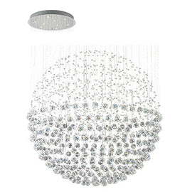 Radiant 9LT Ball Chandelier Crystal Chrome GU10 9x50W in Electrical & Lighting,Lighting,Interior Lighting