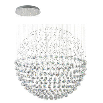 Radiant 9LT Ball Chandelier Crystal Chrome GU10 9x50W in Electrical & Lighting,Lighting,Interior Lighting