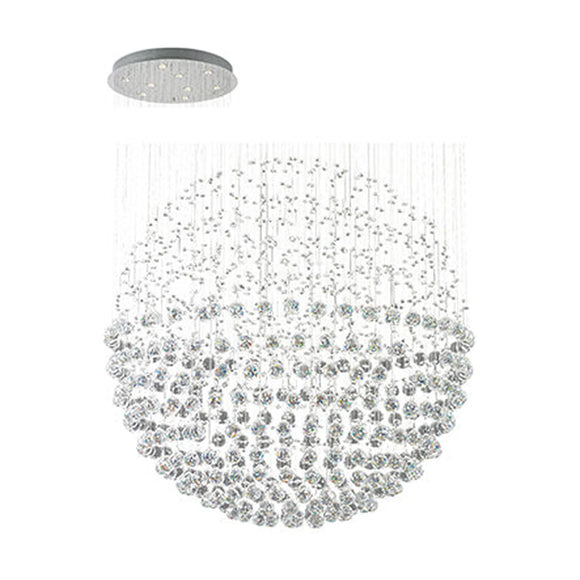 Radiant 9LT Ball Chandelier Crystal Chrome GU10 9x50W - image 01