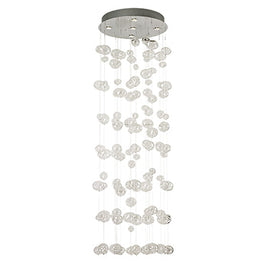 Radiant 5LT Rain Chandelier Glass & Chrome GU10 5x50W in Electrical & Lighting,Lighting,Interior Lighting