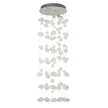 Radiant 5LT Rain Chandelier Glass & Chrome GU10 5x50W in Electrical & Lighting,Lighting,Interior Lighting