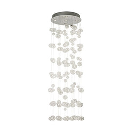 Radiant 5LT Rain Chandelier Glass & Chrome GU10 5x50W - image 01