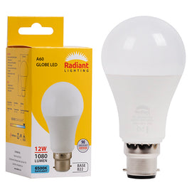 Radiant A60 12w LED B22 6500K 105lm