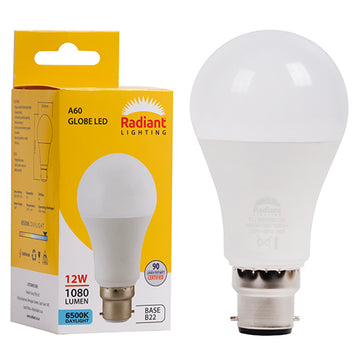 Radiant A60 12w LED B22 6500K 105lm