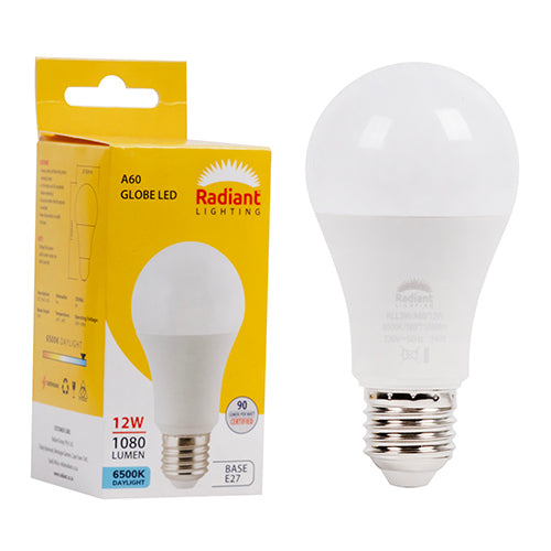 Radiant A60 12w LED E27 6500K 105lm