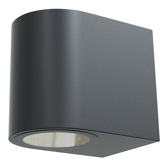 Radiant Wall Light Ombra Outdoor Round Black LED 1x7w in Electrical & Lighting,Lighting,Exterior Lighting