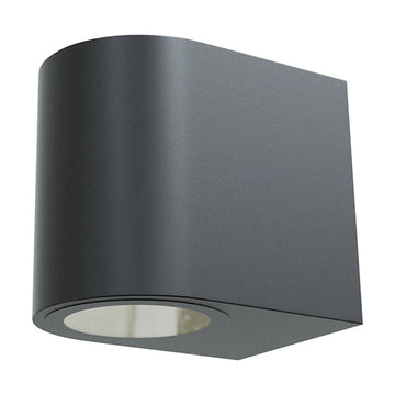 Radiant Wall Light Ombra Outdoor Round Black LED 1x7w - image 01