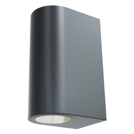Radiant Wall Light Ombra Outdoor Round Black LED 2x7w in Electrical & Lighting,Lighting,Exterior Lighting