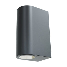 Radiant Wall Light Ombra Outdoor Round Black LED 2x7w - image 01