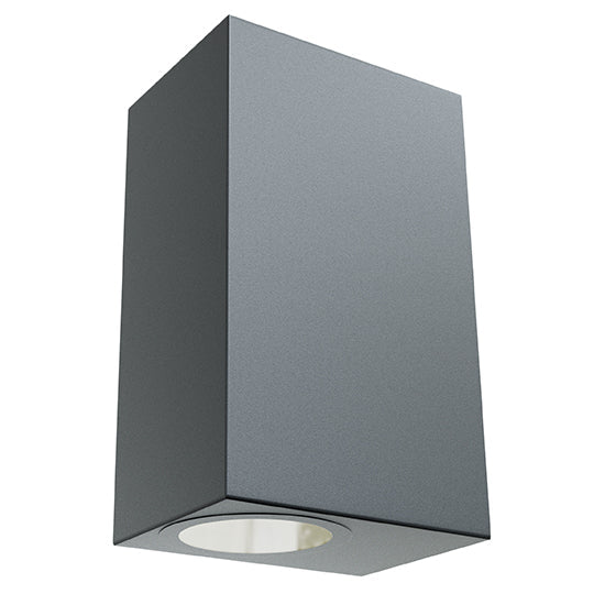 Radiant Wall Light Omni Outdoor Square Black LED 2x7w in Electrical & Lighting,Lighting,Exterior Lighting