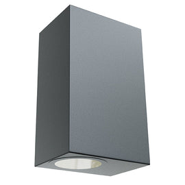 Radiant Wall Light Omni Outdoor Square Black LED 2x7w in Electrical & Lighting,Lighting,Exterior Lighting