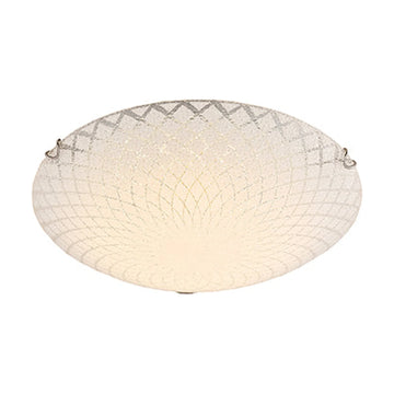 Radiant Line Pattern Ceiling Light Chrome E27 2x40w - image 01