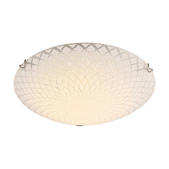 Radiant Line Pattern Ceiling Light Chrome E27 2x40w - image 01