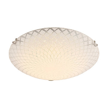 Radiant Line Pattern Ceiling Light Chrome E27 3x40w - image 01
