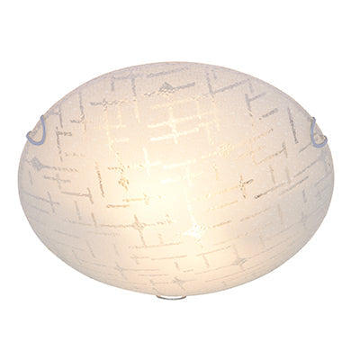Radiant Line Pattern Ceiling Light 300mm Chrome E27 2x40w in Electrical & Lighting,Lighting,Interior Lighting