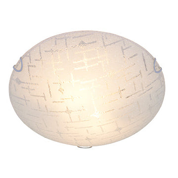 Radiant Line Pattern Ceiling Light 300mm Chrome E27 2x40w in Electrical & Lighting,Lighting,Interior Lighting