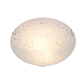 Radiant Line Pattern Ceiling Light 400mm Chrome E27 3x40w in Electrical & Lighting,Lighting,Interior Lighting