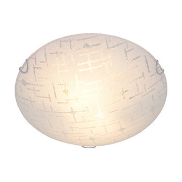 Radiant Line Pattern Ceiling Light 400mm Chrome E27 3x40w - image 01