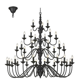 Radiant 36LT Chandelier Black E14 36x40w in Electrical & Lighting,Lighting,Interior Lighting