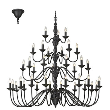 Radiant 36LT Chandelier Black E14 36x40w in Electrical & Lighting,Lighting,Interior Lighting