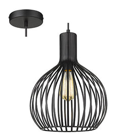 Radiant Pendant Grid Black E27 1x60w in Electrical & Lighting,Lighting,Interior Lighting