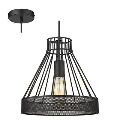 Radiant Pendant Grid Black 1xE27 in Electrical & Lighting,Lighting,Interior Lighting