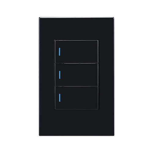 Horizon Modern 3L1W Switch Black in Electrical & Lighting,Electrical Accessories,Switch & Plug Sockets